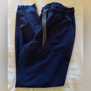 Jaanuu jogger scrub pant, navy blue, size medium